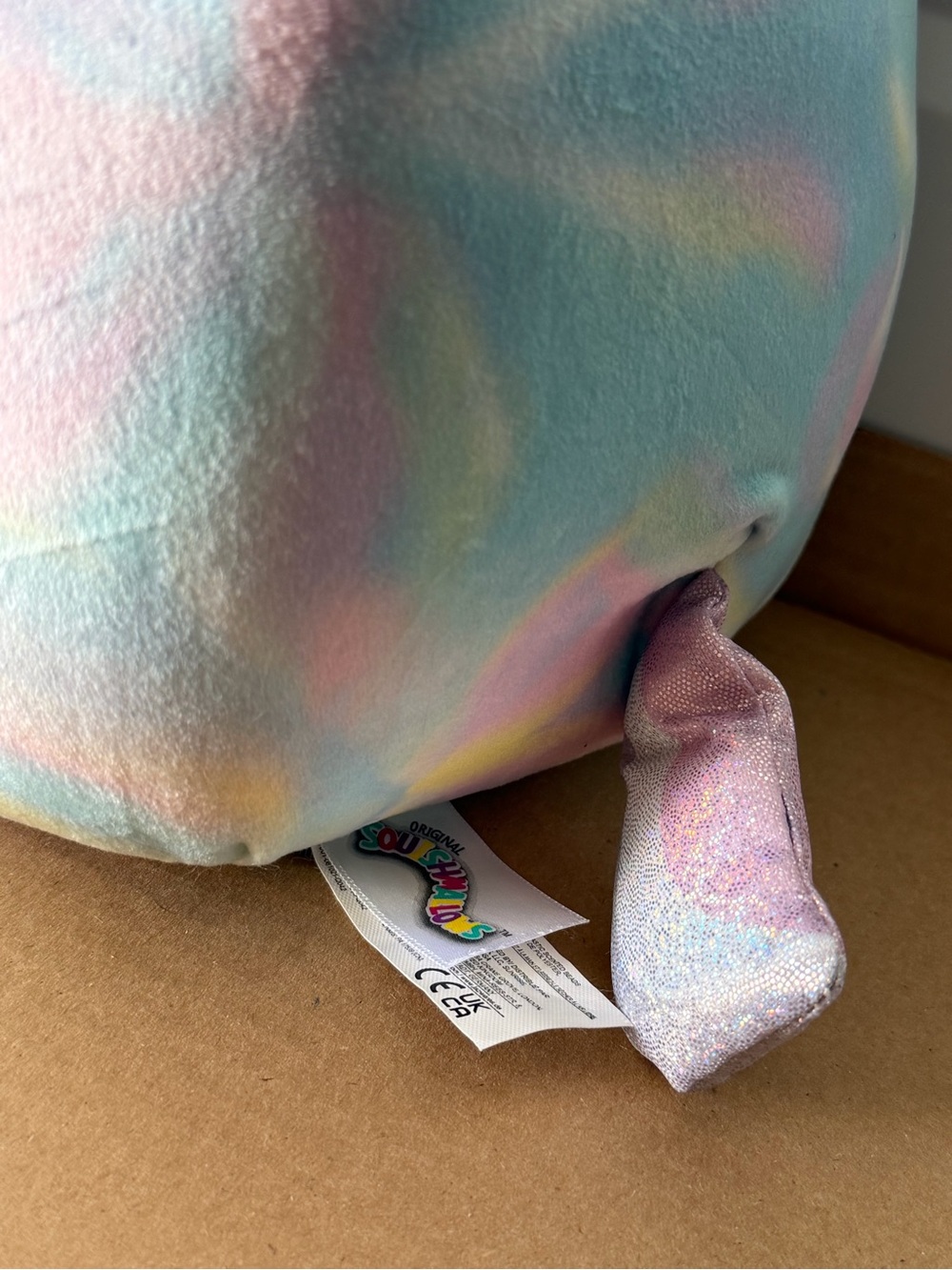 8” Squishmallows Pastel Tie Dye Unicorn Plush NWT - Picture 4 of 8